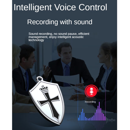 Q4 Cross Pattern AI Intelligent High-definition Noise Reduction Voice Control U Disk Recorder MP3 Player, Capacity:8GB - Security by buy2fix | Online Shopping UK | buy2fix