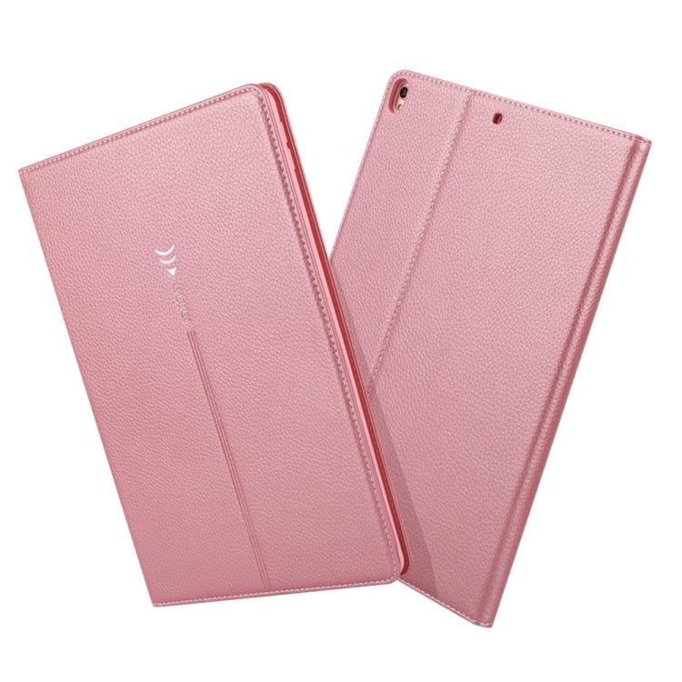 For iPad 10.2 2021 / 2020 / 2019 GEBEI PU+TPU Horizontal Flip Protective Case with Holder & Card Slots(Rose Gold) - iPad 10.2 Cases by GEBEI | Online Shopping UK | buy2fix