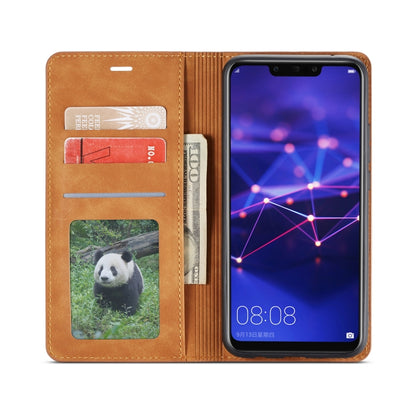 For Huawei Mate 20 Lite Forwenw Dream Series Oil Edge Strong Magnetism Horizontal Flip Leather Case with Holder & Card Slots & Wallet & Photo Frame(Brown) - Huawei Cases by Forwenw | Online Shopping UK | buy2fix