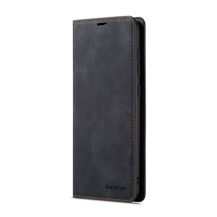 For Galaxy A50 Forwenw Dream Series Oil Edge Strong Magnetism Horizontal Flip Leather Case with Holder & Card Slots & Wallet & Photo Frame(Black) - Galaxy Phone Cases by Forwenw | Online Shopping UK | buy2fix