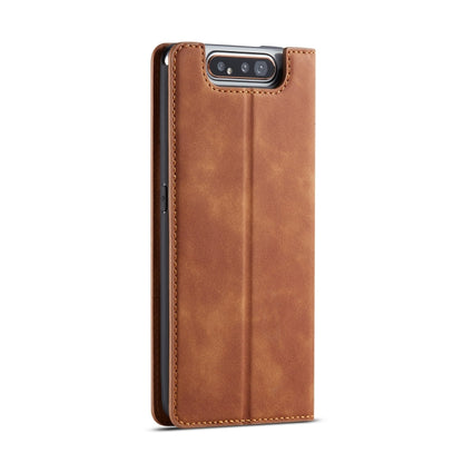 For Galaxy A80 / A90 Forwenw Dream Series Oil Edge Strong Magnetism Horizontal Flip Leather Case with Holder & Card Slots & Wallet & Photo Frame(Brown) - Galaxy Phone Cases by Forwenw | Online Shopping UK | buy2fix