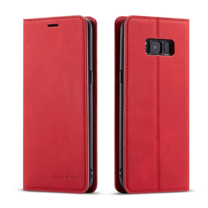 For Galaxy S8 Forwenw Dream Series Oil Edge Strong Magnetism Horizontal Flip Leather Case with Holder & Card Slots & Wallet & Photo Frame(Red) - Galaxy Phone Cases by Forwenw | Online Shopping UK | buy2fix