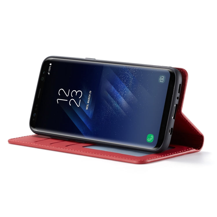 For Galaxy S8 Forwenw Dream Series Oil Edge Strong Magnetism Horizontal Flip Leather Case with Holder & Card Slots & Wallet & Photo Frame(Red) - Galaxy Phone Cases by Forwenw | Online Shopping UK | buy2fix