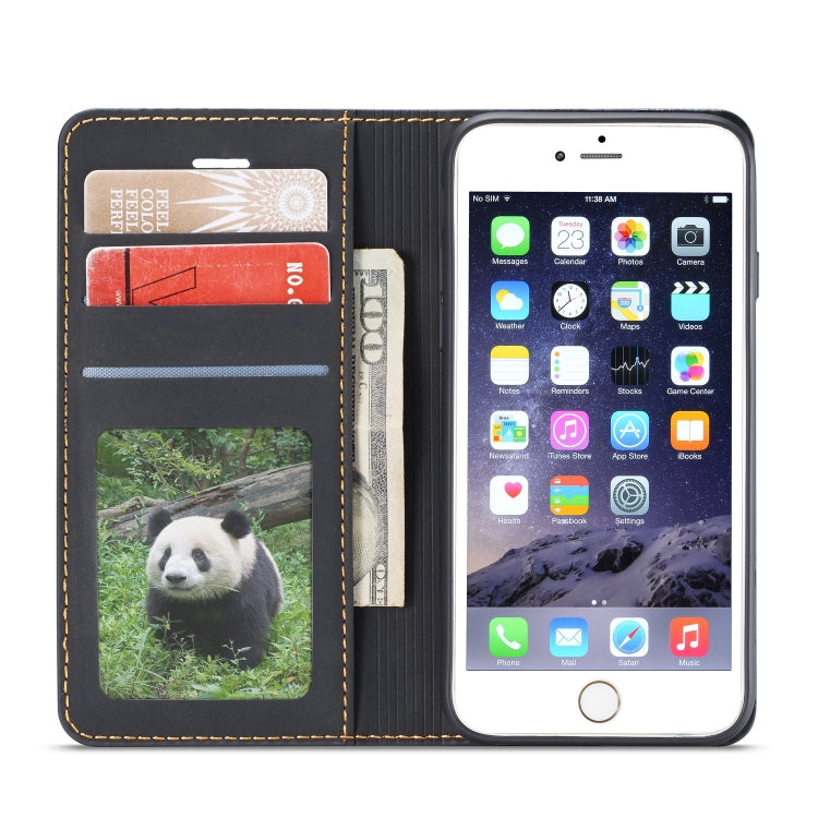 For iPhone 6s / 6 Forwenw Dream Series Oil Edge Strong Magnetism Horizontal Flip Leather Case with Holder & Card Slots & Wallet & Photo Frame(Black) - More iPhone Cases by Forwenw | Online Shopping UK | buy2fix