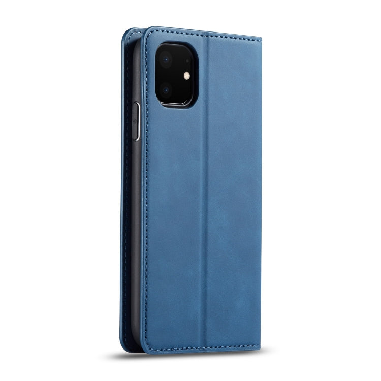 For iPhone 11 Forwenw Dream Series Oil Edge Strong Magnetism Horizontal Flip Leather Case with Holder & Card Slots & Wallet & Photo Frame(Blue) - iPhone 11 Cases by Forwenw | Online Shopping UK | buy2fix