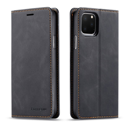 For iPhone 11 Pro Forwenw Dream Series Oil Edge Strong Magnetism Horizontal Flip Leather Case with Holder & Card Slots & Wallet & Photo Frame(Black) - iPhone 11 Pro Cases by Forwenw | Online Shopping UK | buy2fix