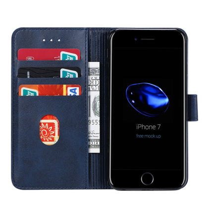 For iPhone 8  / 7 GUSSIM Magnetic Horizontal Flip Leather Case with Holder & Card Slots & & Wallet(Blue) - More iPhone Cases by GUSSIM | Online Shopping UK | buy2fix