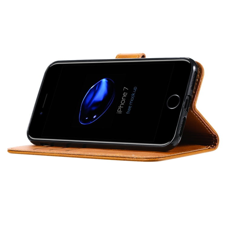 For iPhone 8  / 7 GUSSIM Magnetic Horizontal Flip Leather Case with Holder & Card Slots & & Wallet(Blue) - More iPhone Cases by GUSSIM | Online Shopping UK | buy2fix