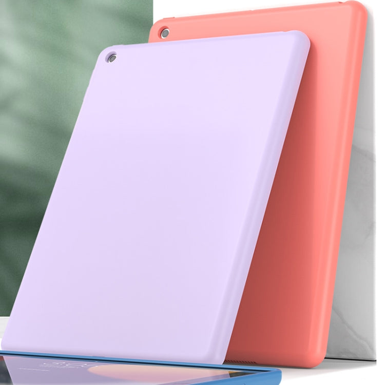 For iPad 10.2 2021 / 2020 / 2019 Mutural Silicone Microfiber Tablet Case(Pink Orange) - iPad 10.2 Cases by Mutural | Online Shopping UK | buy2fix