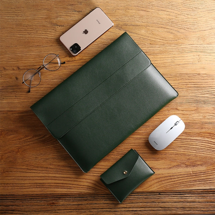 13.3 inch POFOKO Lightweight Waterproof Laptop Protective Bag(Dark Green) -  by POFOKO | Online Shopping UK | buy2fix