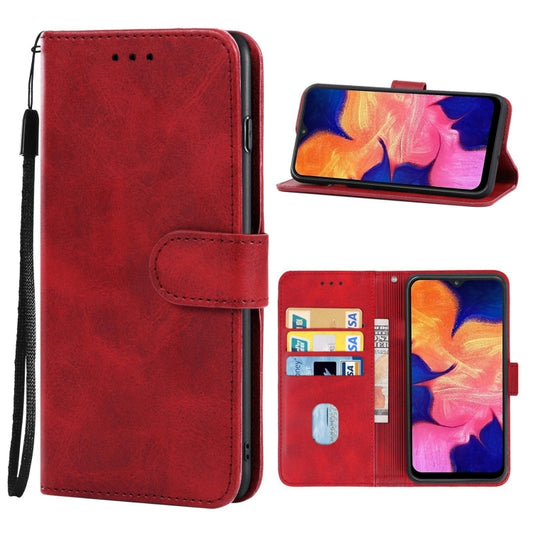 For Samsung Galaxy A10 Leather Phone Case(Red) - Galaxy Phone Cases by buy2fix | Online Shopping UK | buy2fix