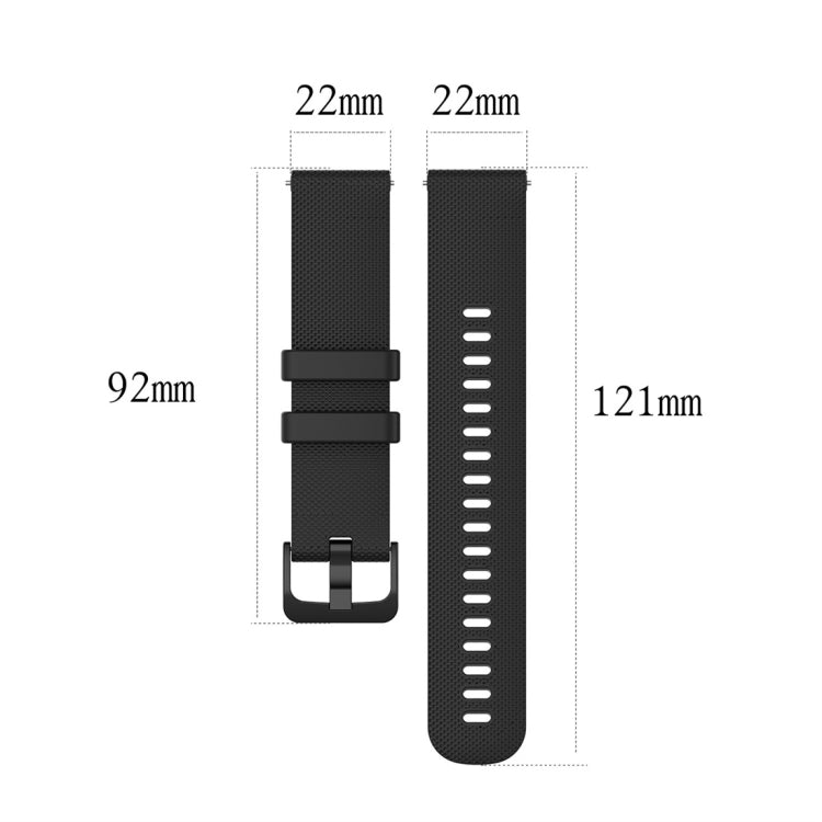 For Garmin Silicone Smart Watch Watch Band, Size:22mm Universal(Army Green) - Watch Bands by buy2fix | Online Shopping UK | buy2fix