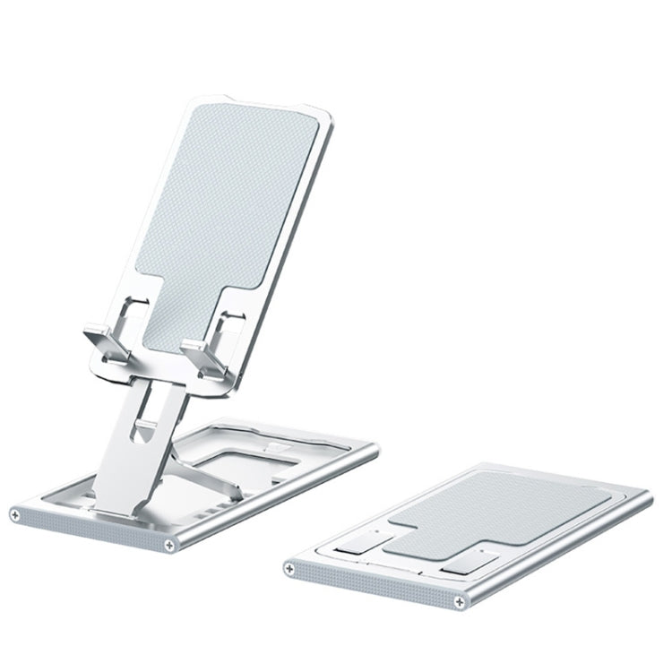 R-JUST HZ16 Slim Phone Desktop Holder(Silver) - Desktop Holder by R-JUST | Online Shopping UK | buy2fix