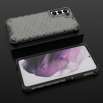 For Samsung Galaxy S22+ 5G Honeycomb PC + TPU Phone Case(Black) - Galaxy S22+ 5G Cases by buy2fix | Online Shopping UK | buy2fix