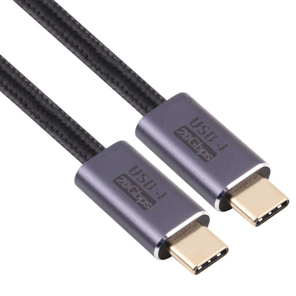 20Gbps USB 4 USB-C / Type-C Male to USB-C / Type-C Male Braided Data Cable, Cable Length:0.5m(Black) - Computer & Networking by buy2fix | Online Shopping UK | buy2fix