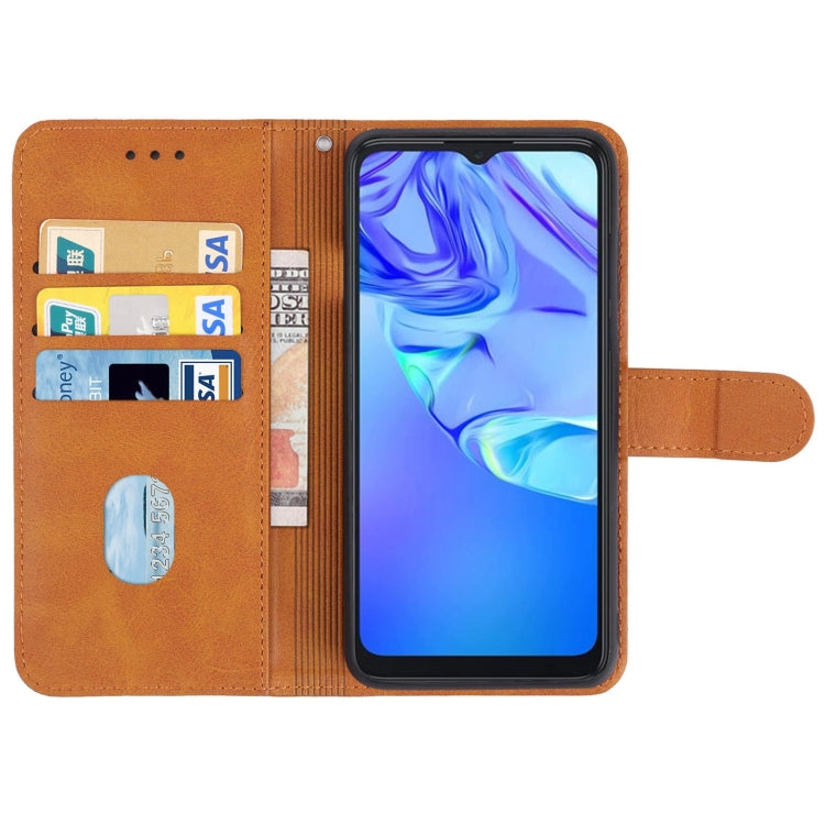 Leather Phone Case For TCL 305 / 30 SE / 306 & Sharp Aquos V6 / V6 Plus(Brown) - More Brand by buy2fix | Online Shopping UK | buy2fix