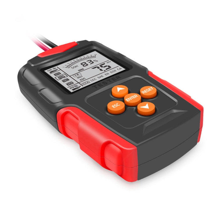 FOXSUR FBT200 12V / 24V Car Battery Tester (Red) - In Car by FOXSUR | Online Shopping UK | buy2fix