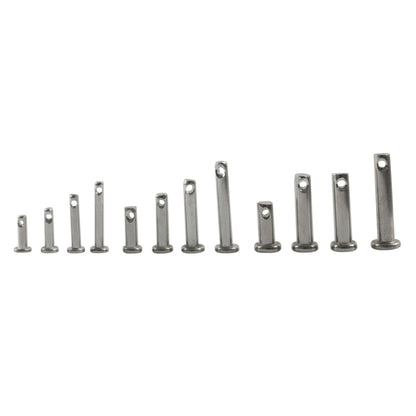 A6828 96 in 1 304 Stainless Steel Flat Head Single Hole Clevis Pins Assortment Kit - In Car by buy2fix | Online Shopping UK | buy2fix