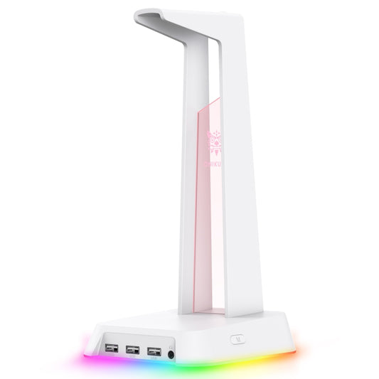 ONIKUMA ST-2 RGB Lighting Headset Holder Stand(White) - Headset Stand by ONIKUMA | Online Shopping UK | buy2fix