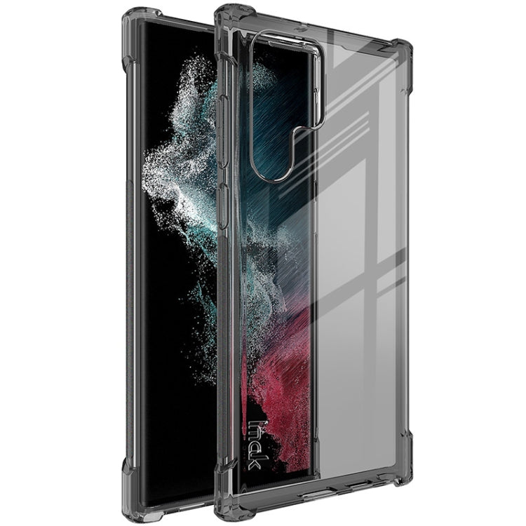 For Samsung Galaxy S22 Ultra 5G imak TPU Phone Case with Screen Protector(Transparent Black) - Galaxy S22 Ultra 5G Cases by imak | Online Shopping UK | buy2fix