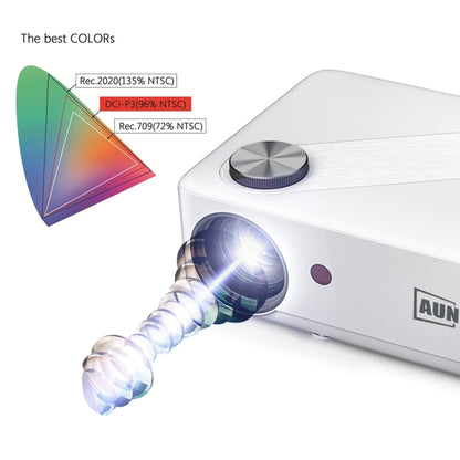 AUN AKEY8 1920x1080 6000 Lumens Portable Home Theater LED HD Digital Projector, Basic Version, AU Plug - Consumer Electronics by AUN | Online Shopping UK | buy2fix