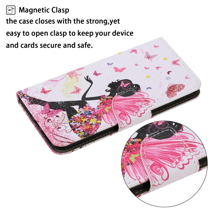 For Xiaomi Redmi 10C Colored Drawing Pattern Flip Leather Case(Dancing Girl) - Xiaomi Cases by buy2fix | Online Shopping UK | buy2fix