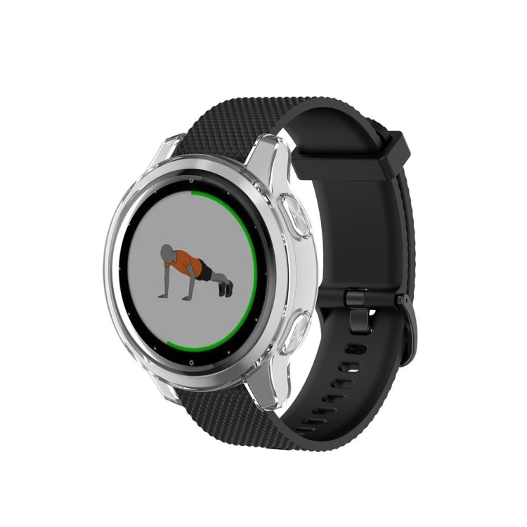 For Garmin Vivoactive 4S TPU Protective Shell(Transparent White) - Smart Wear by buy2fix | Online Shopping UK | buy2fix