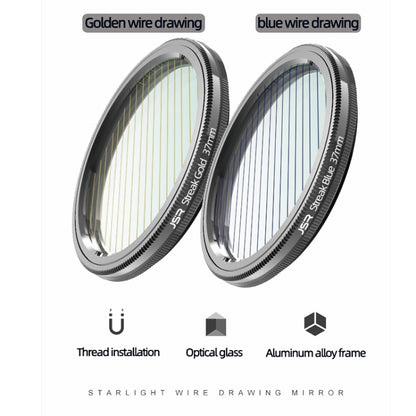 JSR Starlight Drawing Camera Lens Filter, Size:49mm(Streak Gold) - Camera Accessories by JSR | Online Shopping UK | buy2fix
