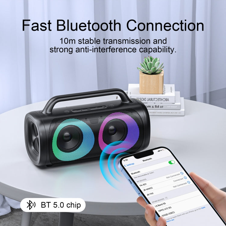 JOYROOM JR-MW02 40W Bluetooth Wireless Speaker with RGB Lights - Desktop Speaker by JOYROOM | Online Shopping UK | buy2fix