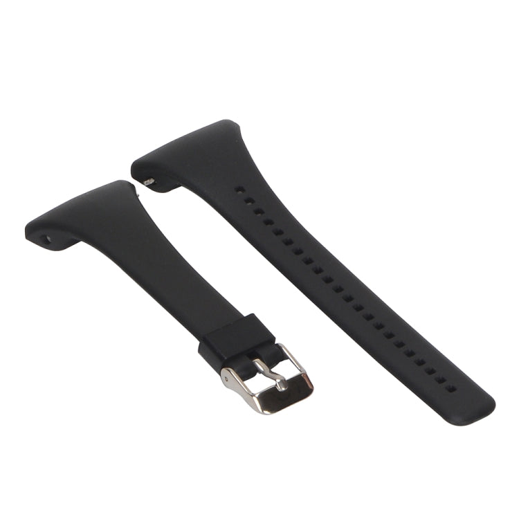 For POLAR FT4 & FT7 Silicone Watch Band(Black) - Smart Wear by buy2fix | Online Shopping UK | buy2fix