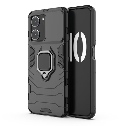 For OPPO K10 Magnetic Ring Holder PC + TPU Phone Case(Black) - OPPO Cases by buy2fix | Online Shopping UK | buy2fix