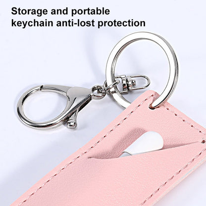 PU Leather Shockproof Protective Case with Metal Buckle for Apple Pencil 1 / 2(Pink) - Pencil Accessories by buy2fix | Online Shopping UK | buy2fix