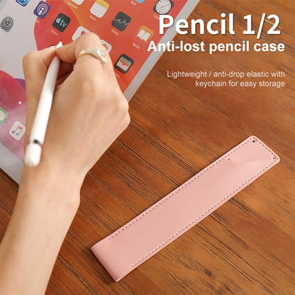 PU Leather Shockproof Protective Case with Metal Buckle for Apple Pencil 1 / 2(Pink) - Pencil Accessories by buy2fix | Online Shopping UK | buy2fix