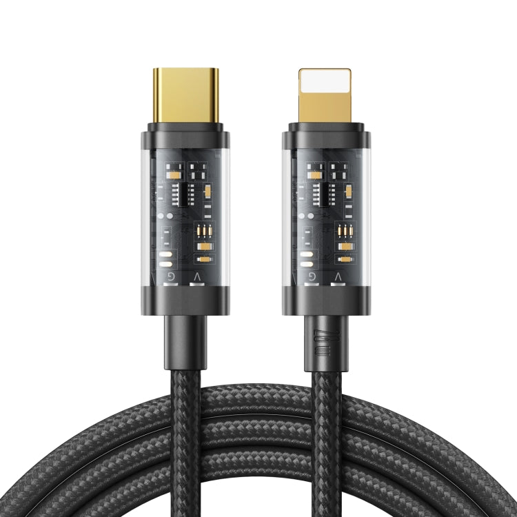 JOYROOM S-CL020A12 USB-C / Type-C to 8 Pin 20W Sync Data Cable, Cable Length:1.2m(Black) - Normal Style Cable by JOYROOM | Online Shopping UK | buy2fix