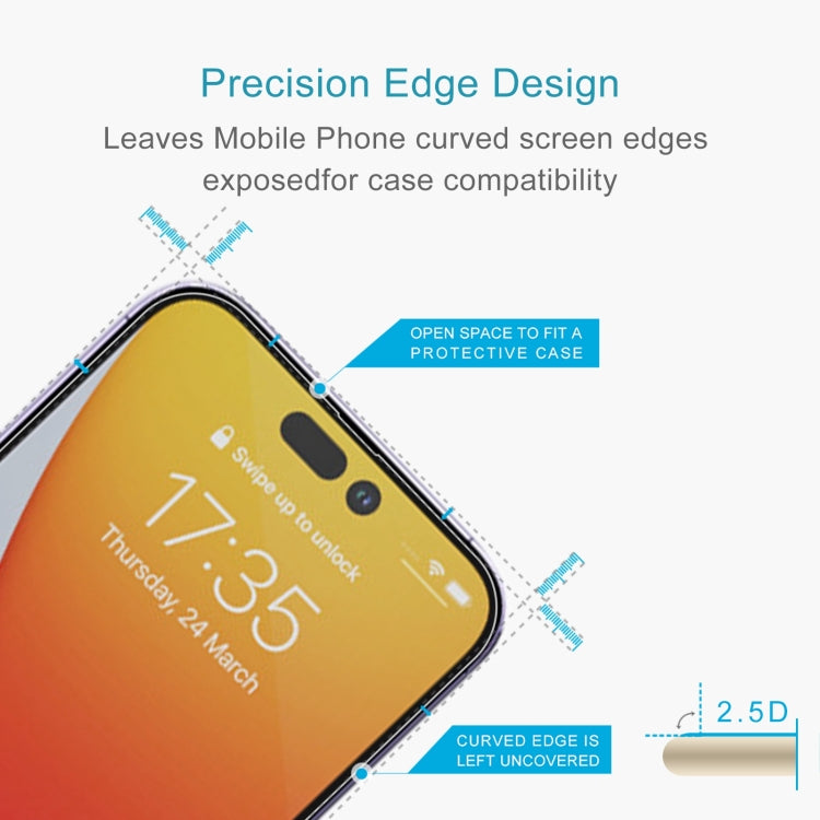 For iPhone 14 Pro Max 10pcs 0.26mm 9H 2.5D Tempered Glass Film - iPhone 14 Pro Max Tempered Glass by buy2fix | Online Shopping UK | buy2fix