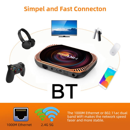 MECOOL HK1RBOX X4 4K TV Box, Android 11 Amlogic S905X4 CPU with RC 4GB+64GB(EU Plug) - Amlogic S905 by MECOOL | Online Shopping UK | buy2fix