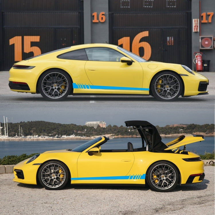 2 PCS/Set D-854 Stripe Pattern Car Modified Decorative Sticker(Blue) - In Car by buy2fix | Online Shopping UK | buy2fix