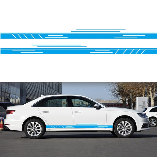 2 PCS/Set D-932 Stripe Pattern Car Modified Decorative Sticker(Blue) - In Car by buy2fix | Online Shopping UK | buy2fix
