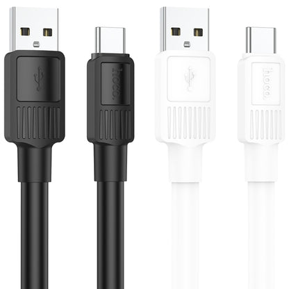 hoco X84 3A USB to USB-C / Type-C Solid Charging Data Cable，Length：1m(Black) -  by hoco | Online Shopping UK | buy2fix