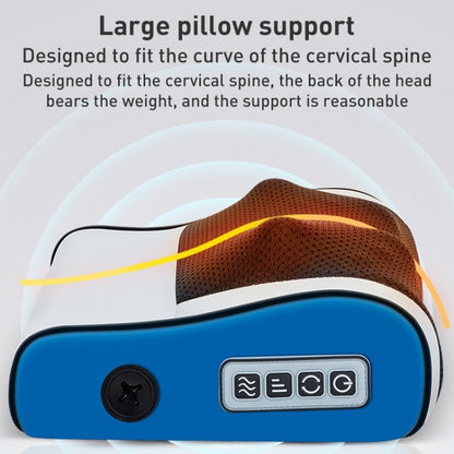 Multifunctional Hot Compress Neck Massager Car Cervical Spine Massage Pillow(Blue Upgrade) - In Car by buy2fix | Online Shopping UK | buy2fix