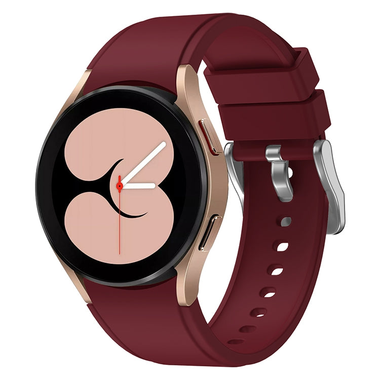 For Samsung Galaxy Watch 5 40mm Silicone Watch Band(Wine Red) - Watch Bands by buy2fix | Online Shopping UK | buy2fix