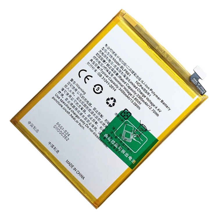 BLP661 3400mAh Li-Polymer Battery Replacement For OPPO A3 / F7 - For OPPO by buy2fix | Online Shopping UK | buy2fix