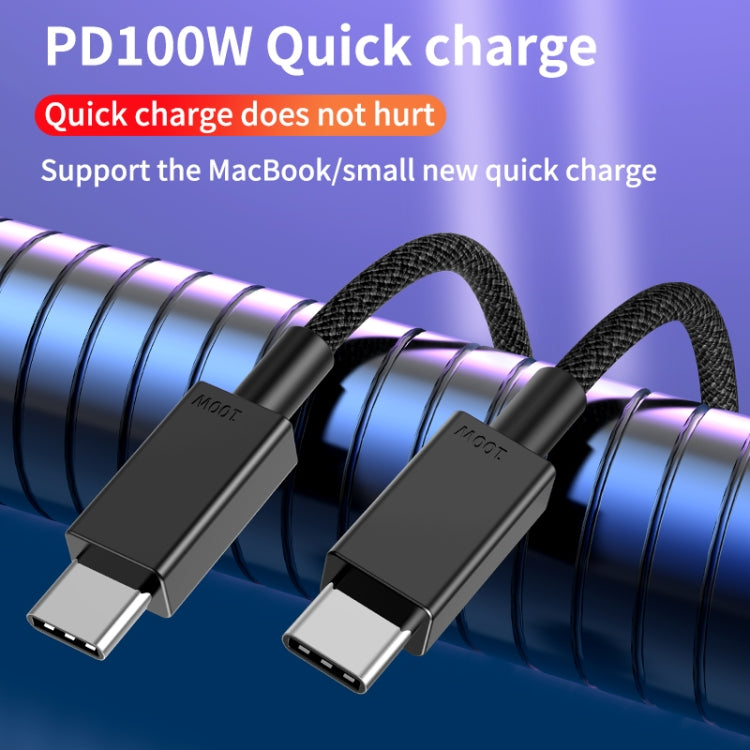 100W USB-C / Type-C to USB-C / Type-C Fast Charging Data Cable, Length:3m(Black) - Mobile Accessories by buy2fix | Online Shopping UK | buy2fix