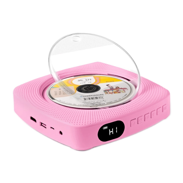 Kecag KC-609 Wall Mounted Home DVD Player Bluetooth CD Player, Specification:DVD/CD+Connectable TV + Charging Version(Pink) - DVD & LCD Player by Kecag | Online Shopping UK | buy2fix