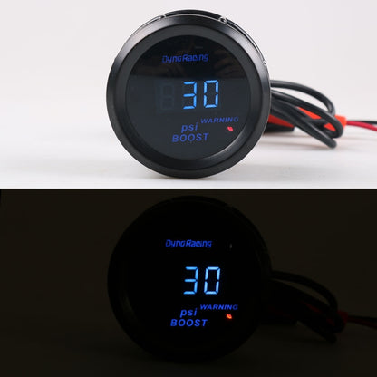 Car Modified 12V Universal 52mm Blue Light Digital Display Meter, Style:Turbo Boost Gauge PSI - In Car by buy2fix | Online Shopping UK | buy2fix