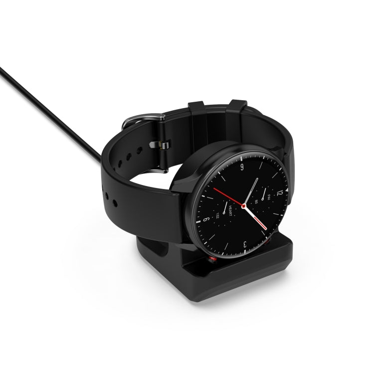For Amazfit Bip 3 Silicone Stand without Charging Cable(Black) - Smart Wear by buy2fix | Online Shopping UK | buy2fix