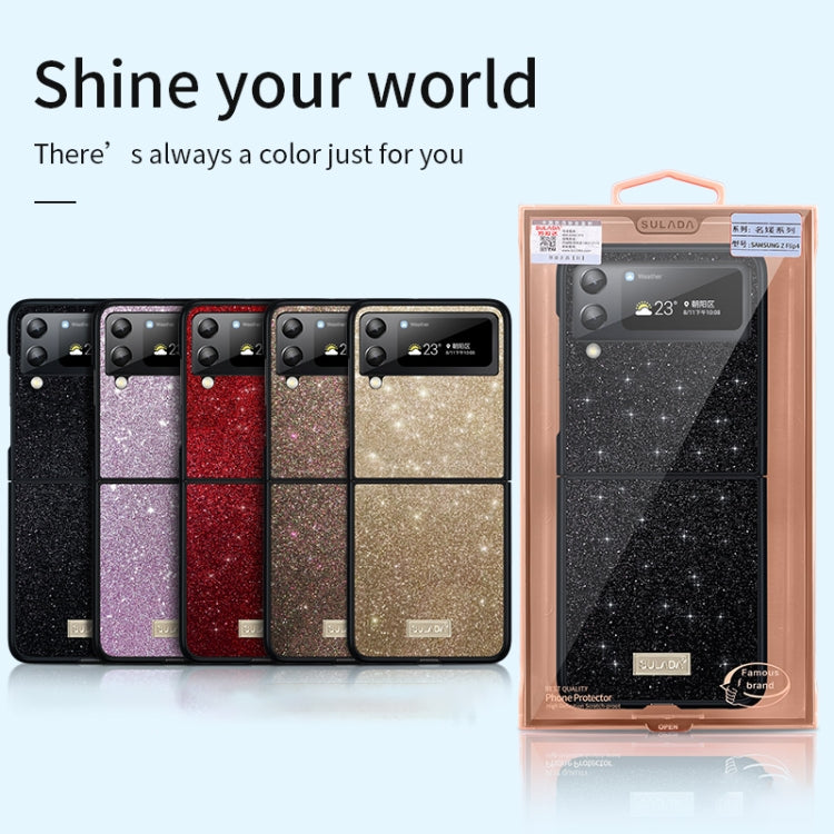 For Samsung Galaxy Z Flip4 SULADA Shockproof TPU + Handmade Leather Phone Case(Colorful) - Galaxy Z Flip4 5G Cases by SULADA | Online Shopping UK | buy2fix