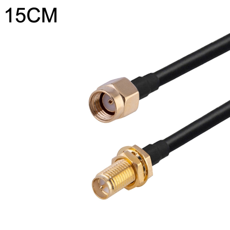 RP-SMA Male to RP-SMA Female RG174 RF Coaxial Adapter Cable, Length: 15cm - Connectors by buy2fix | Online Shopping UK | buy2fix