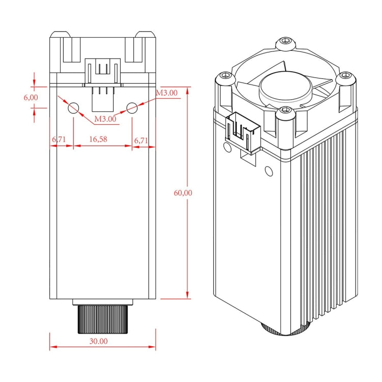 NEJE B30635 500MW 405nm Laser Engraver Module Kits - Consumer Electronics by NEJE | Online Shopping UK | buy2fix