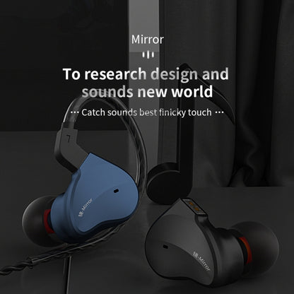 CVJ Mirror Hybrid Technology HiFi Music Wired Earphone No Mic(Black) - In Ear Wired Earphone by CVJ | Online Shopping UK | buy2fix